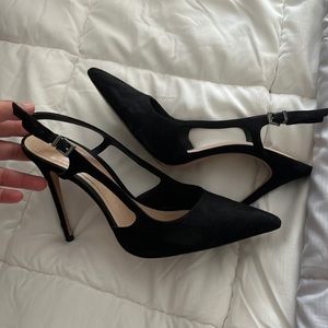 schutz black pointed toe heels size 8 worn once
